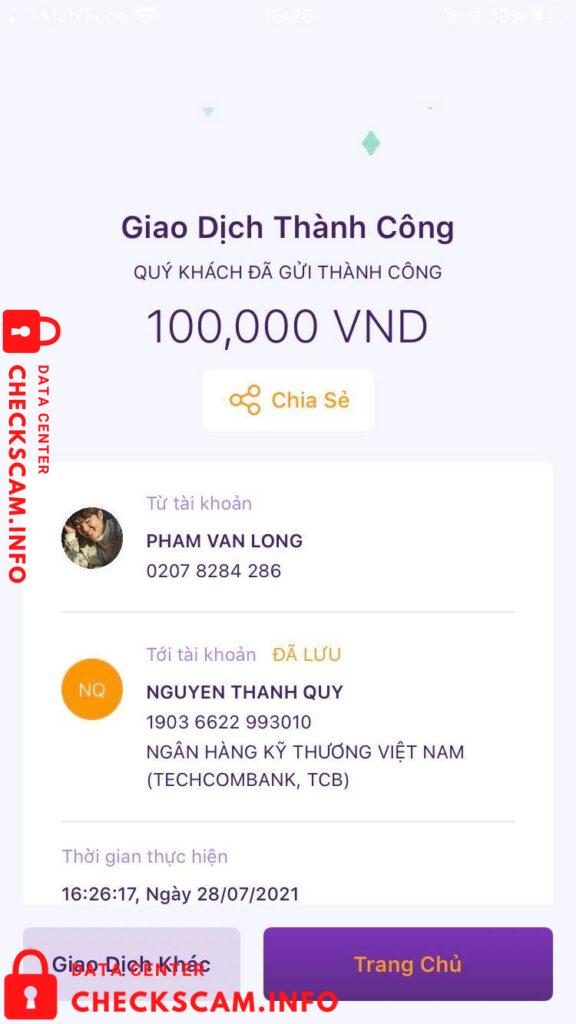 Bukti melawan Nguyen Than Quy