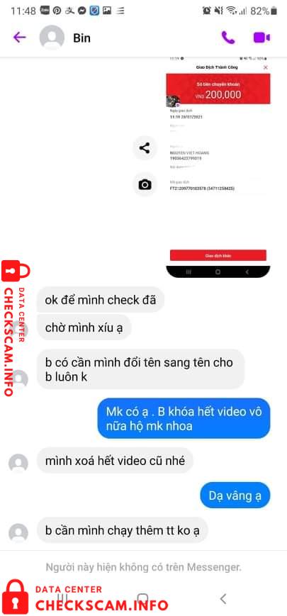 Bukti melawan Nguyễn Việt Hoàng