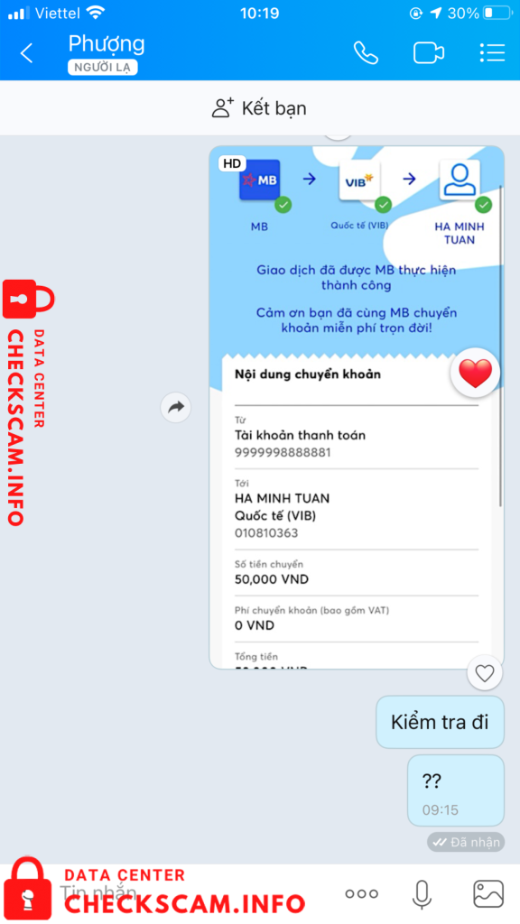 Bukti melawan Hà Minh Tuấn