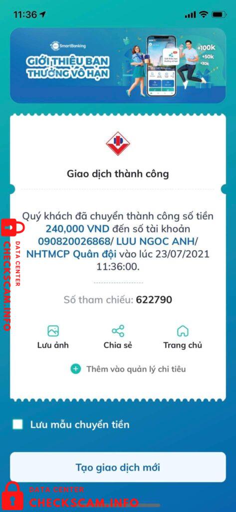 Bukti melawan Luu Ngoc Anh