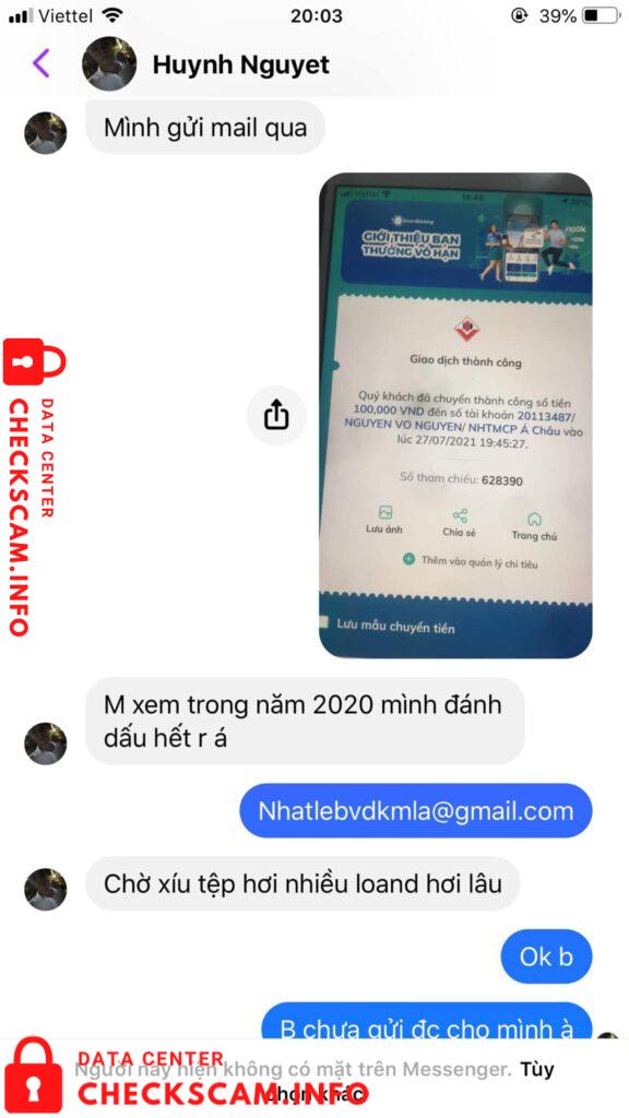 Bukti melawan Nguyen Vo Nguyen