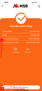 Evidencia contra Phạm Trung Kiên