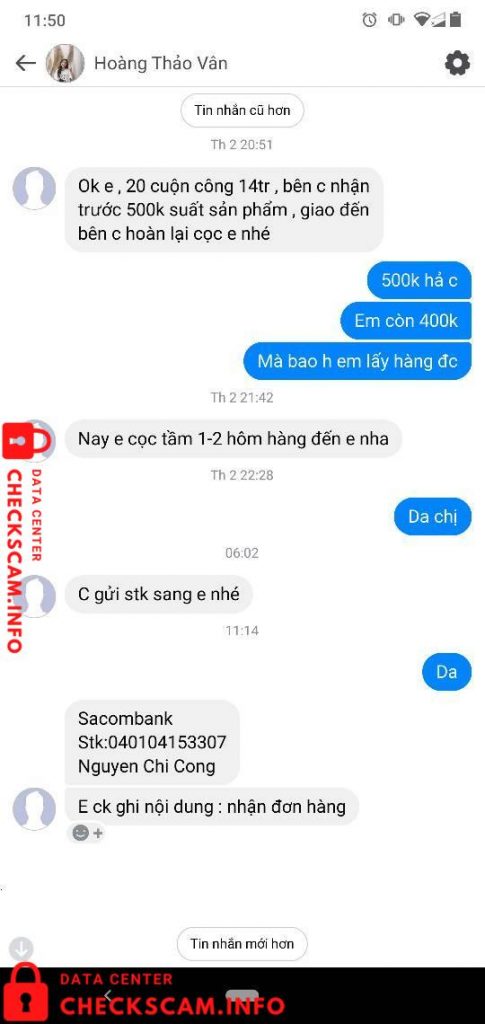 Evidencia contra Nguyễn Chí Công