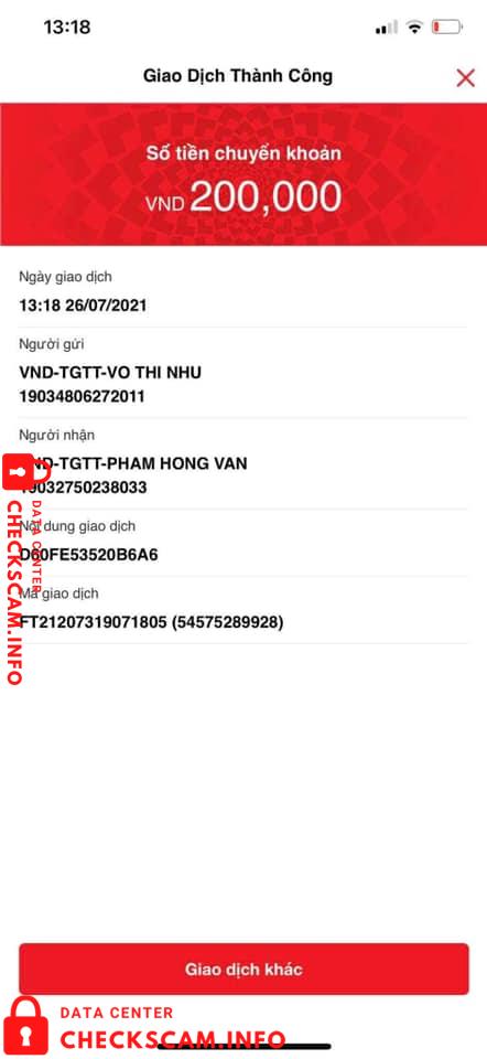 หลักฐานที่เป็นโทษต่อ Pham Hong Van