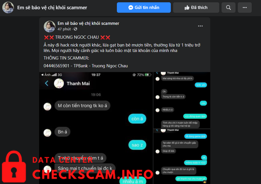 Evidência contra Truong Ngoc Chau