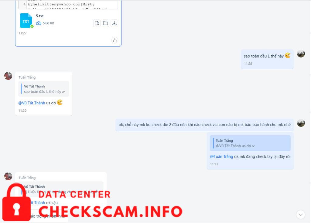 Evidência contra Lê Văn Tuấn