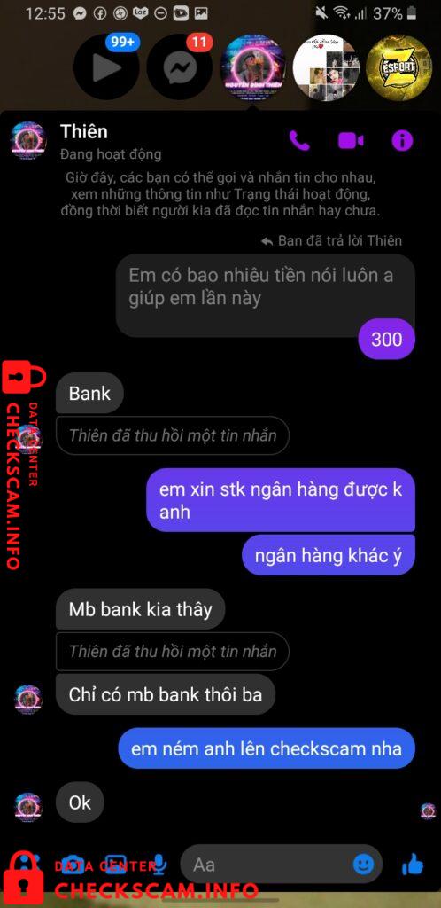 Evidência contra Nguyễn Đình Thiên