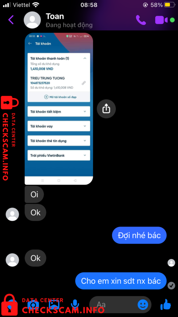 Evidência contra Trieu Trung Tuong