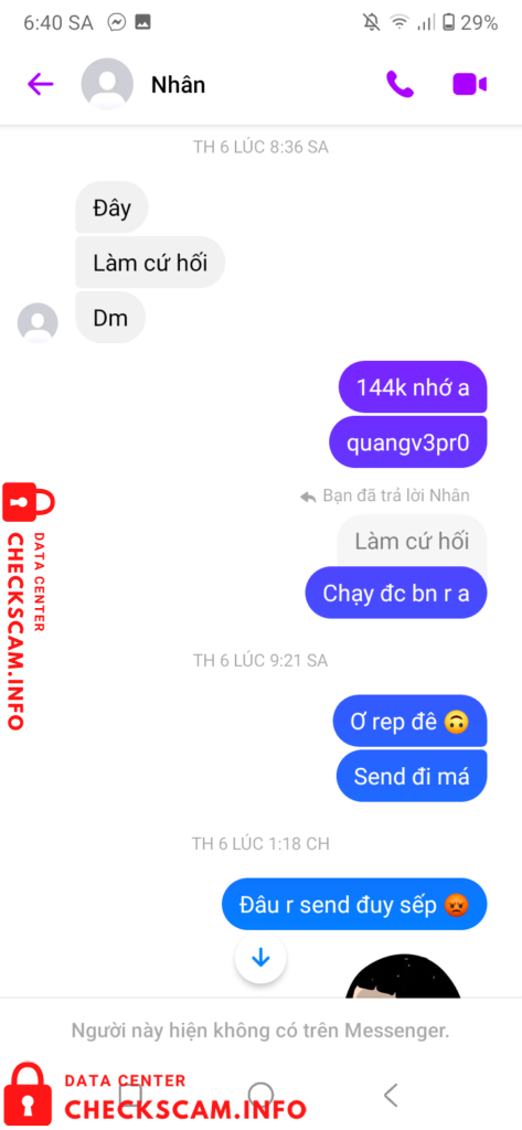 Evidência contra Hà Thiện Nhân