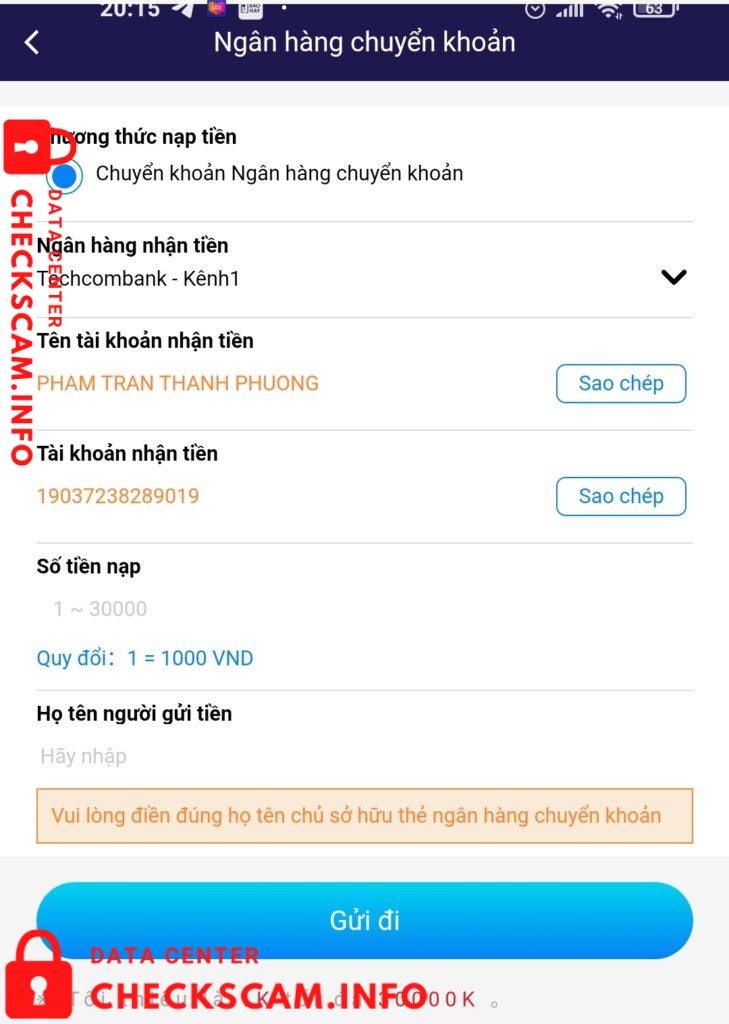 Evidência contra Pham Tran Thanh Phuong – 9636931.com