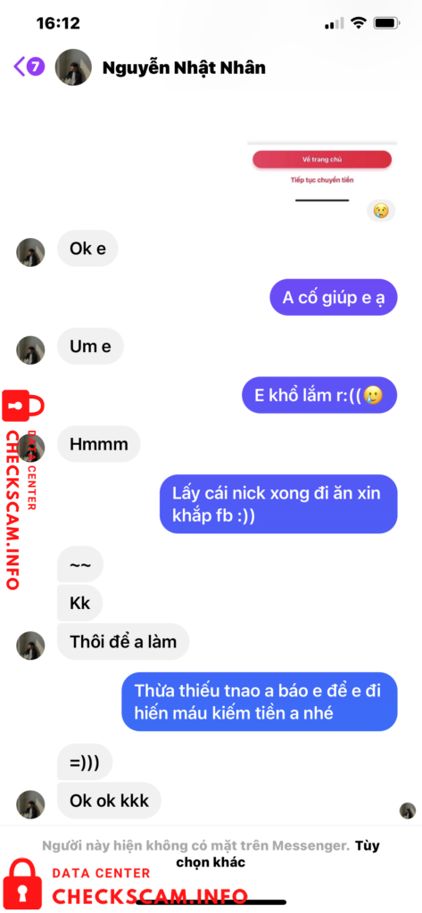 หลักฐานที่เป็นโทษต่อ Nguyễn Nhật Nhân