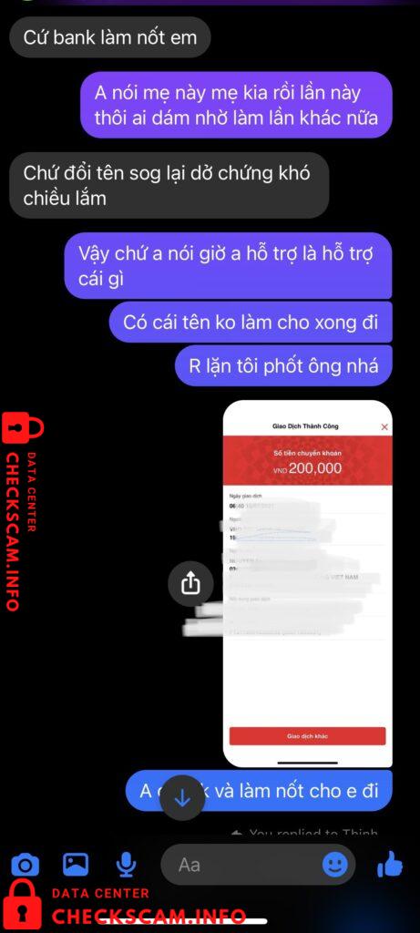 Evidência contra Nguyễn Đức Thịnh