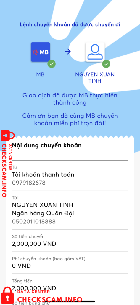 หลักฐานที่เป็นโทษต่อ Nguyễn Xuân Tính