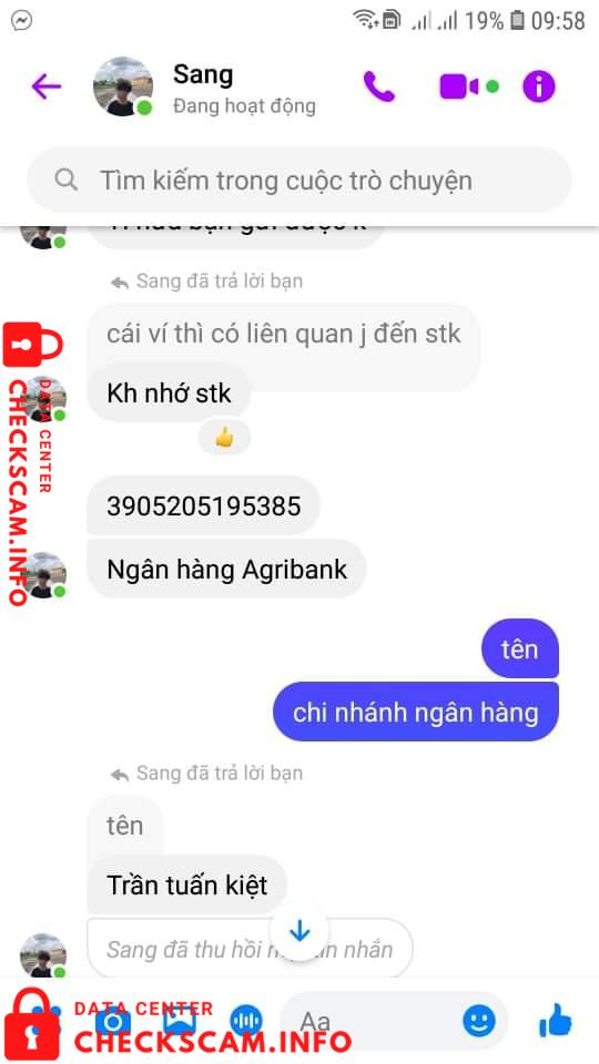 Evidence against Trần Tuấn Kiệt