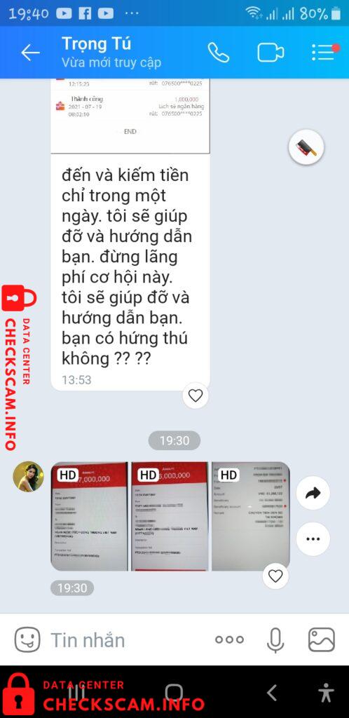 Evidence against Le Van Thanh