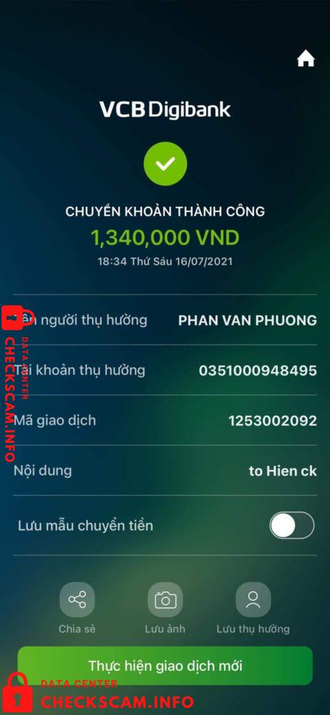 Evidence against Pham Van Phuong