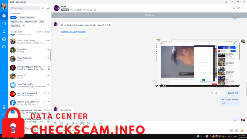 Evidence against Hoang Khuyen