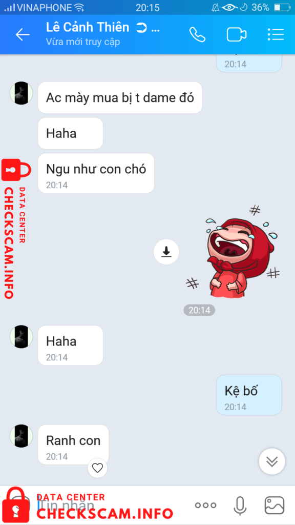 Evidence against Lê Cảnh Thiên