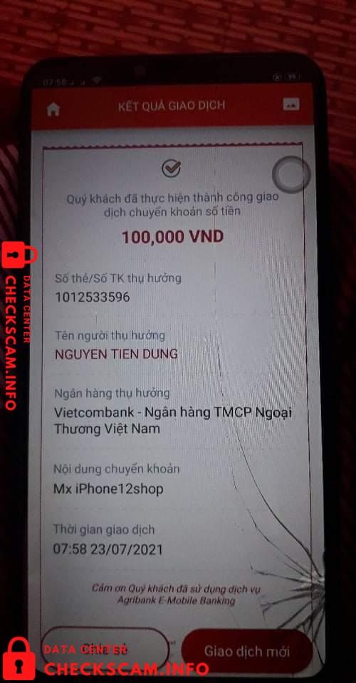 หลักฐานที่เป็นโทษต่อ Nguyễn Tiến Dũng