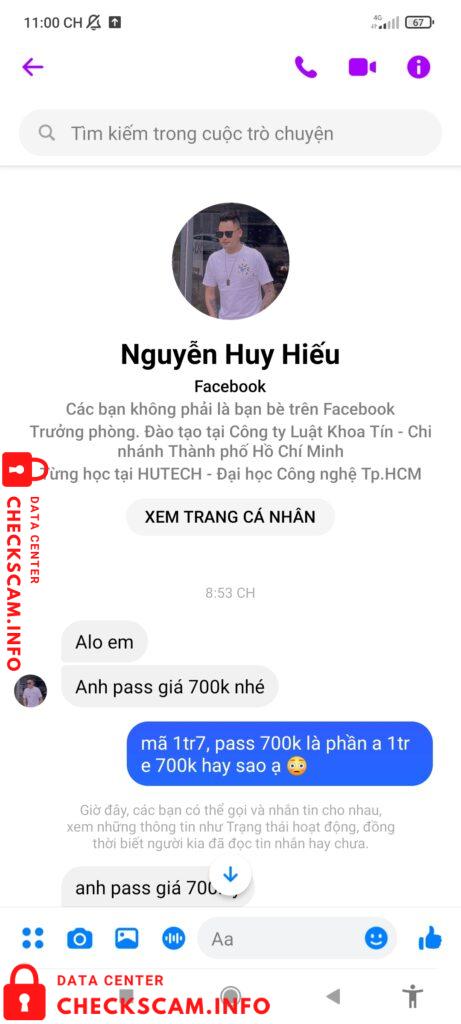 针对的证据 Nguyen Huy Hieu