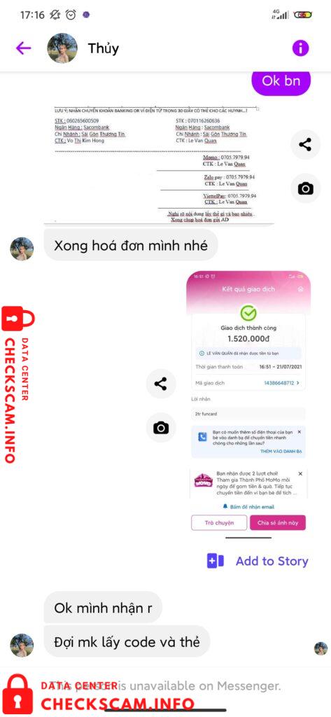 针对的证据 Lê Văn Quấn