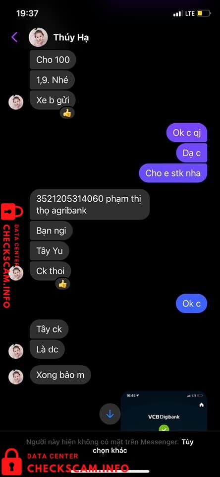 针对的证据 Phạm Thị Thọ