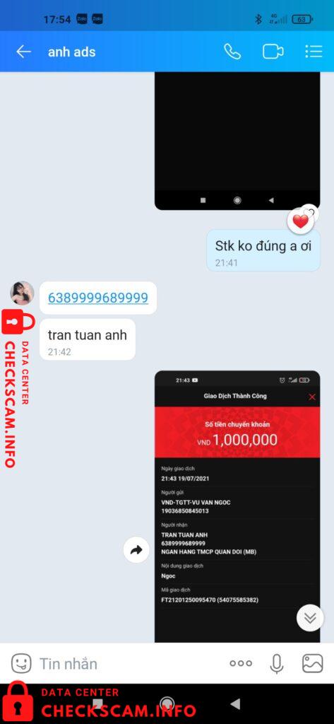 Evidence against Trần Tuấn Anh
