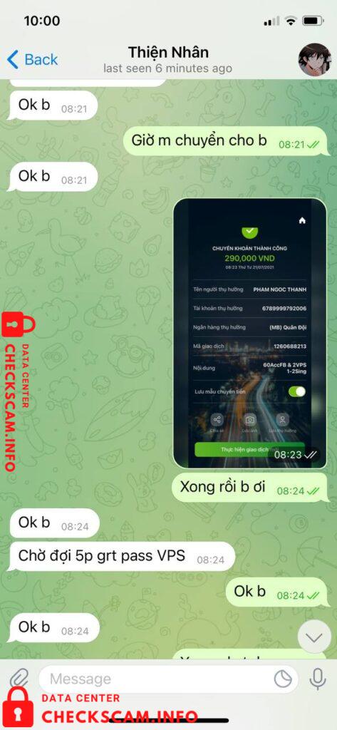 针对的证据 Phạm Ngọc Thanh