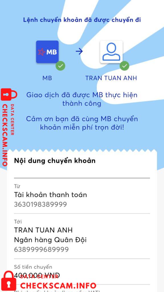 针对的证据 Trần Tuấn Anh