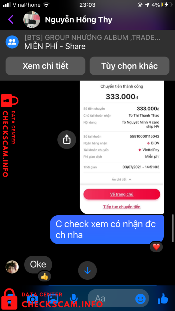 针对的证据 To Thi Thanh Thao