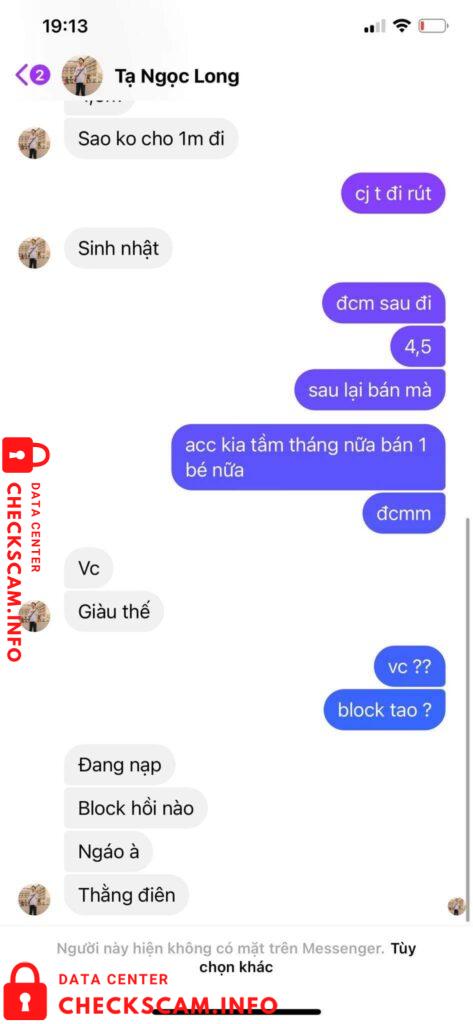 针对的证据 Tạ Ngọc Long