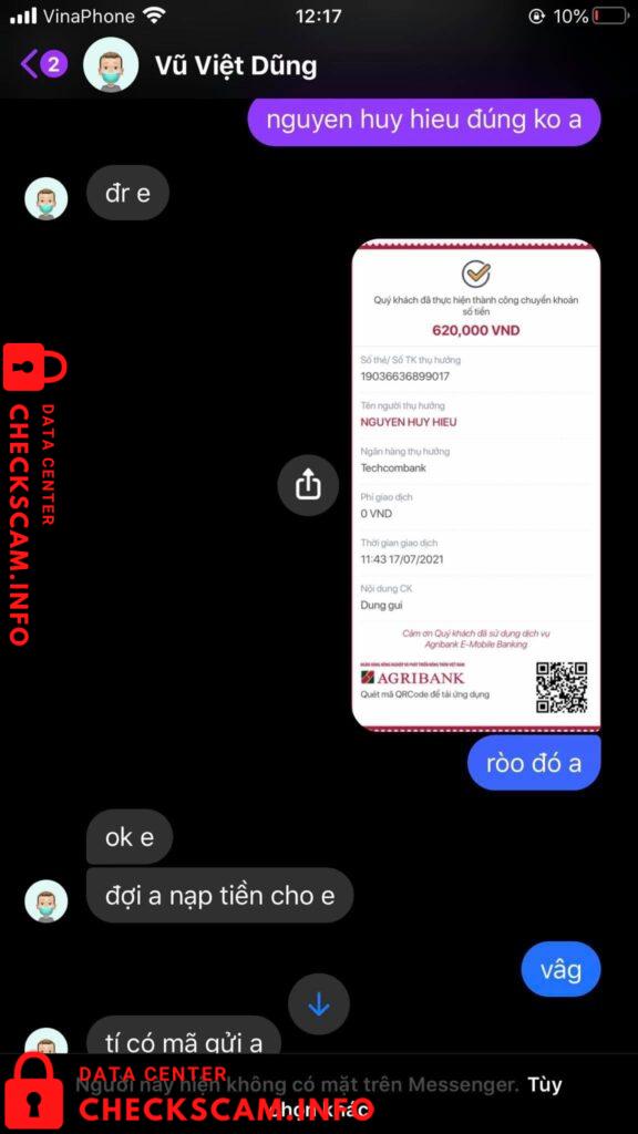 Evidence against Nguyen Huy Hieu