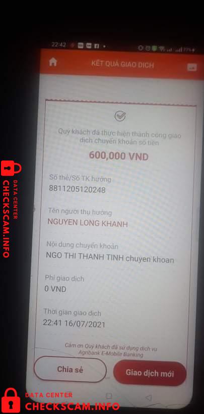 针对的证据 Nguyen Long Khanh