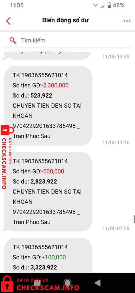针对的证据 Tran Phuc Sau