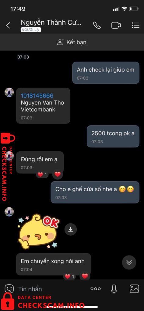 针对的证据 Nguyễn Văn Thọ