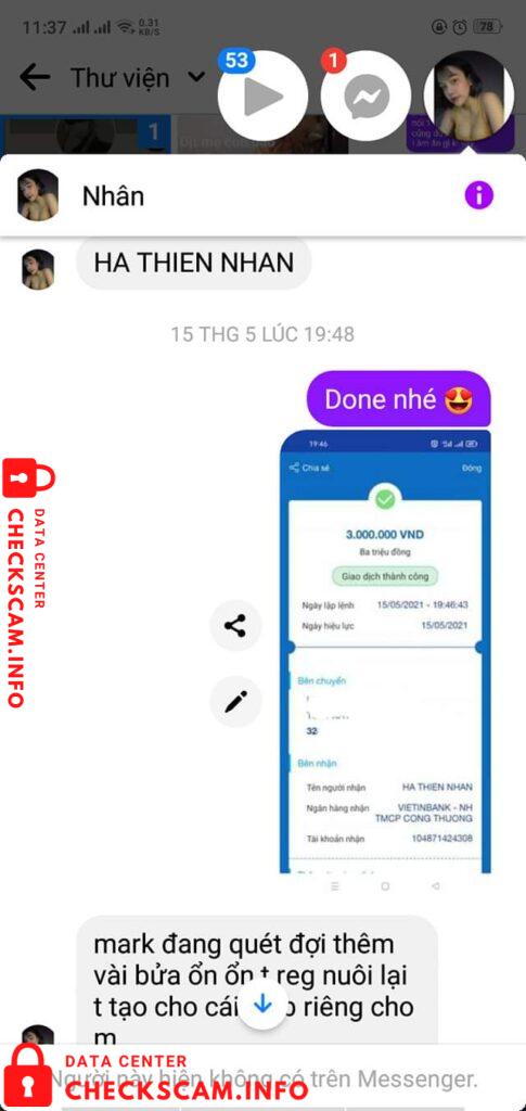 Evidence against Ha Thien Nhan