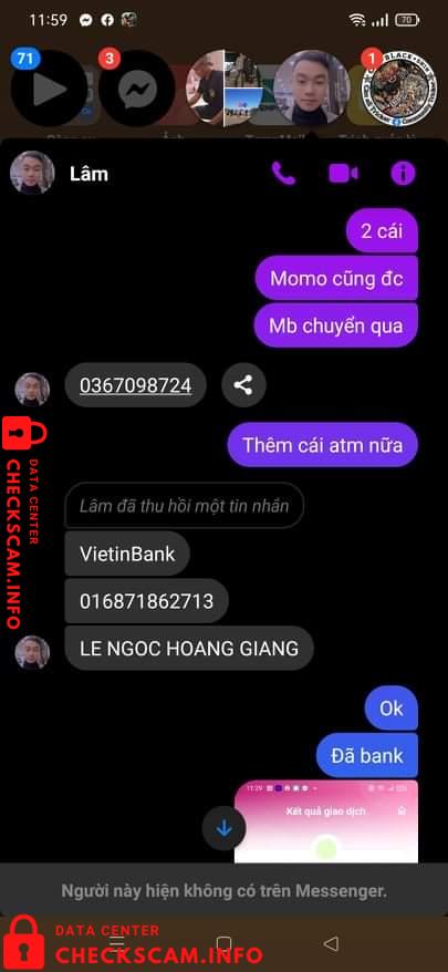 Evidence against Đỗ Tùng Lâm