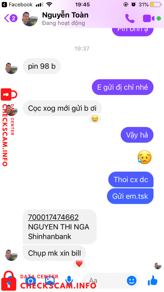 Evidence against Nguyen Thi Nga