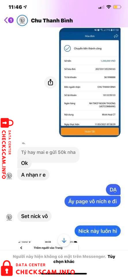 Evidence against Chu Thanh Bình