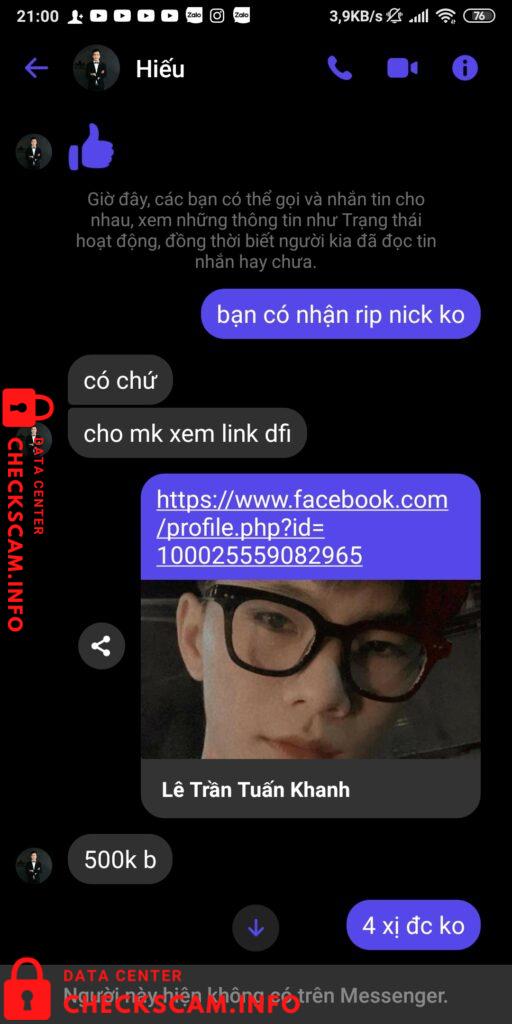 Evidence against Nguyễn Duy Hiếu