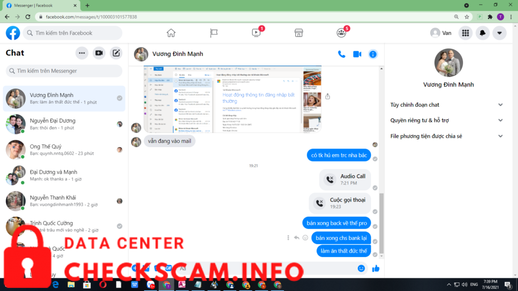 Evidência contra Vương đình Mạnh