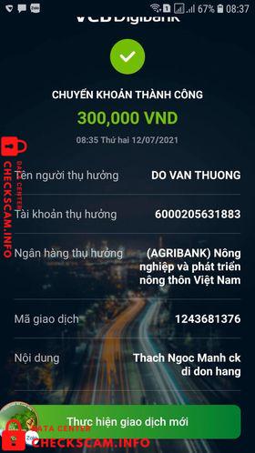 Evidência contra Do Van Thuong