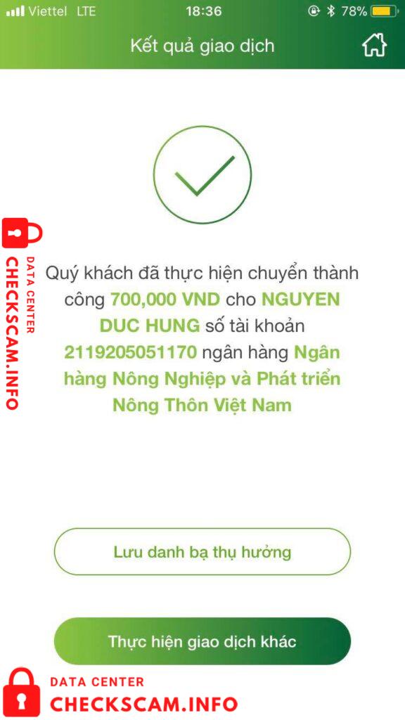 Evidence against Nguyen Duc Hung