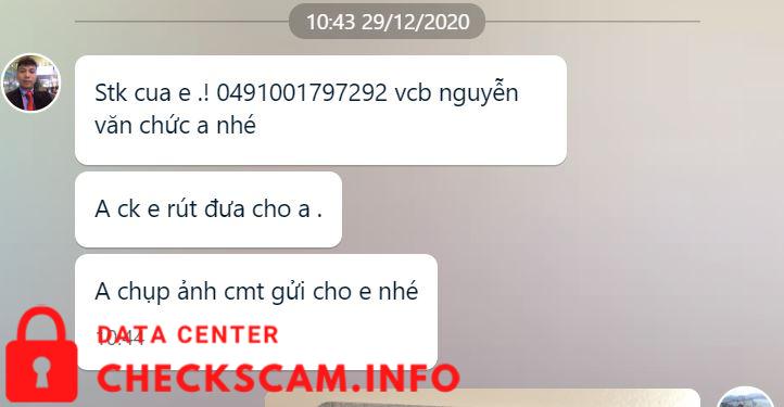 Evidence against Nguyễn Văn Chức