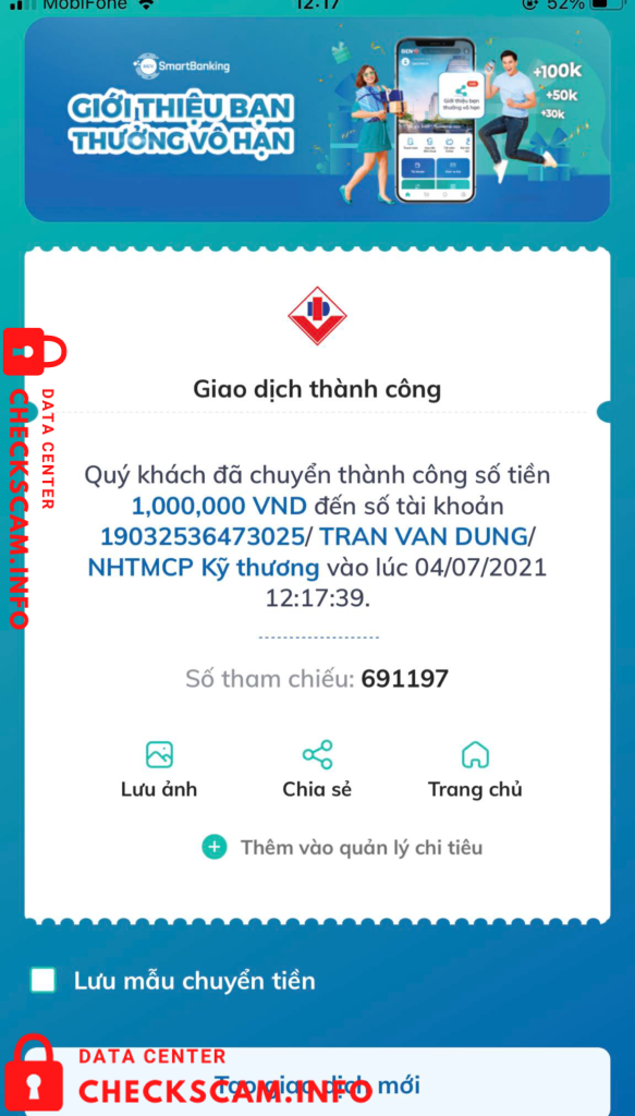 Evidence against Tran Van Dung