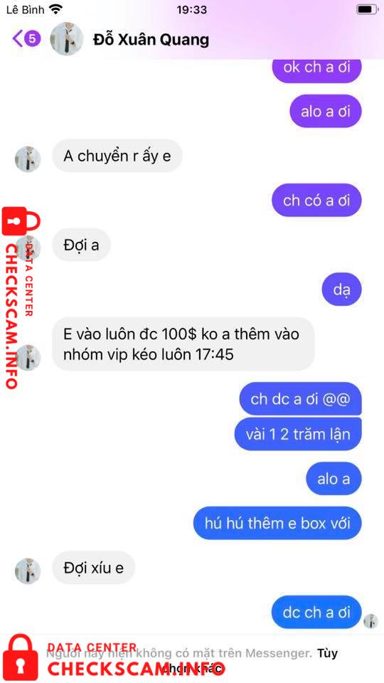 Evidence against Đỗ Xuân Quang