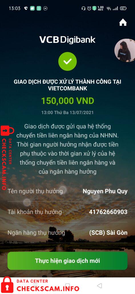 Evidence against Nguyen Phu Quy