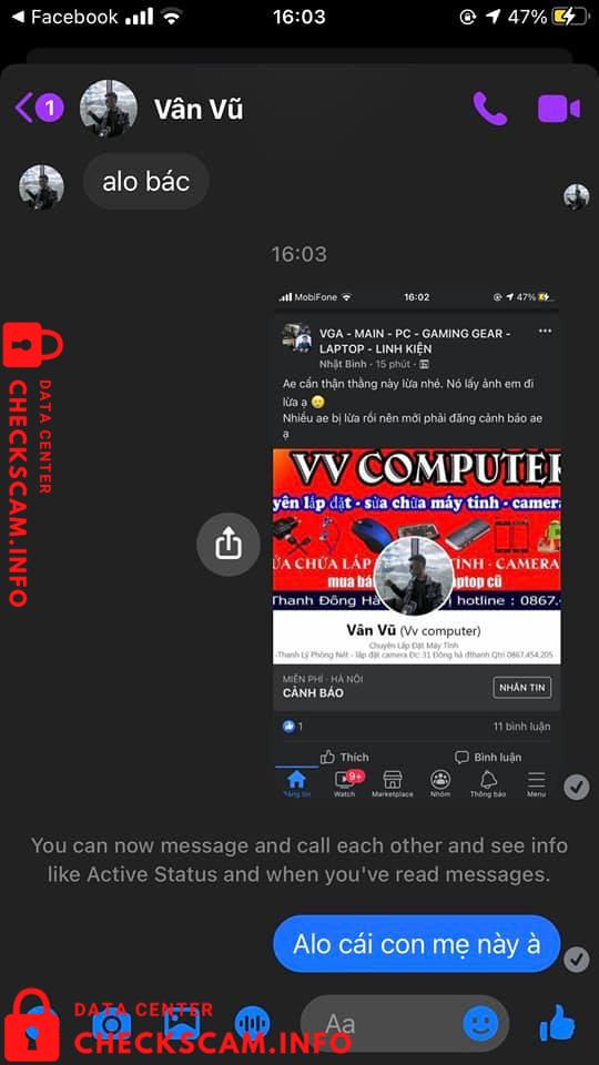 Evidence against Vân Vũ