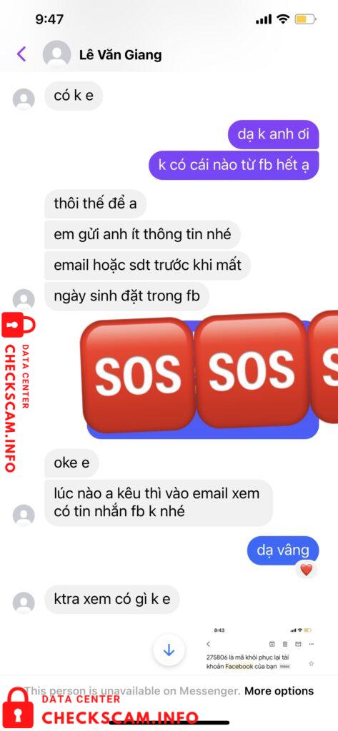Evidence against Lê Văn Giang