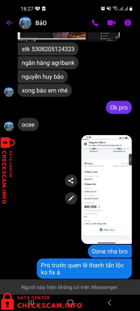 Evidence against Nguyễn Huy Bảo